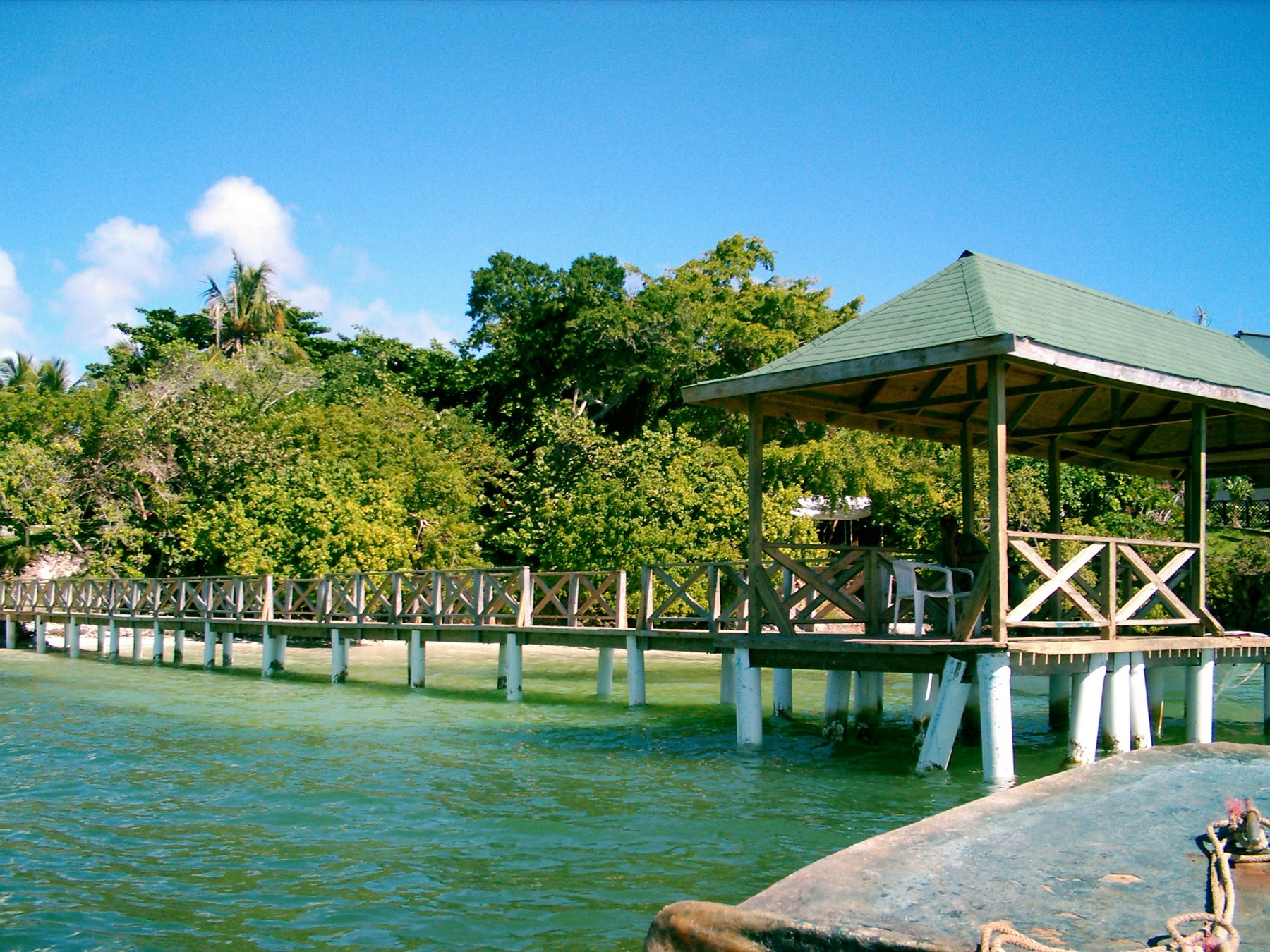 Jetty at Cayo Levantado